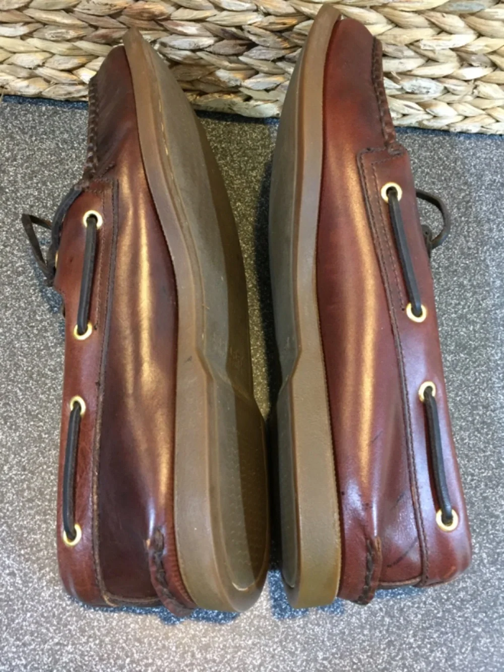 Sperry Brown Leather Boat Shoes